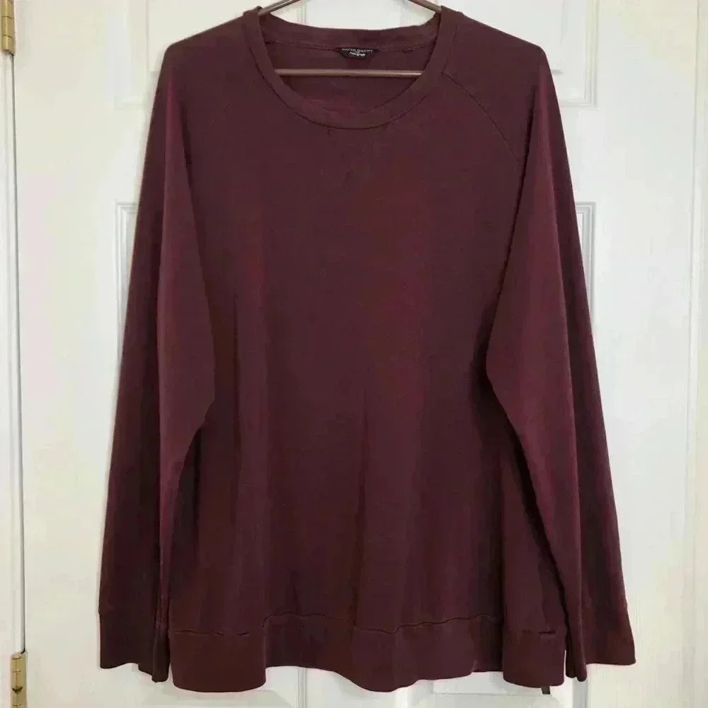 David Gandy For Autograph Long Sleeved  Shirt Buttons Burgundy Size Extra Large